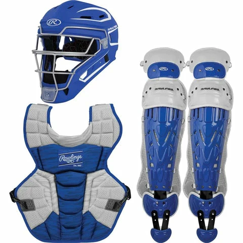 Rawlings Youth Royal/White VELO 2.0 Catcher's Gear Box Set: CSV2Y-R/W 3 Rawlings Youth Royal/White VELO 2.0 Catcher's Gear Box Set: CSV2Y-R/W