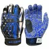 2022 Spiderz HYBRID Batting Gloves: Blue Line -Outlet Fielding Gloves Store 2020BlueLine