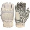 2023 Spiderz HYBRID Batting Gloves: White/White 2 2023 Spiderz HYBRID Batting Gloves: White/White -Outlet Fielding Gloves Store 2020HybWhiteout