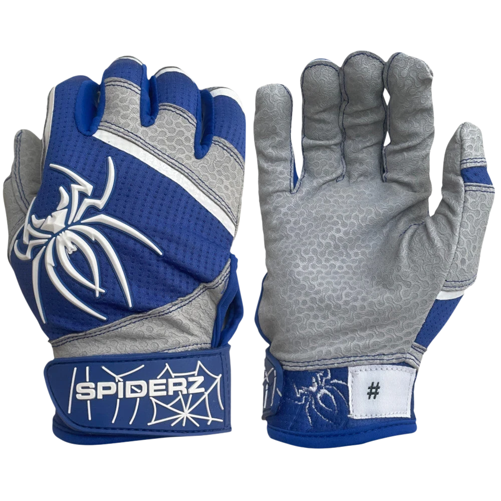 2022 Spiderz PRO Model Batting Gloves: Royal Blue/White 3 2022 Spiderz PRO Model Batting Gloves: Royal Blue/White