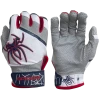 2022 Spiderz PRO Model Batting Gloves: White/Navy/Red -Outlet Fielding Gloves Store 2022SpiderzPRO White NavyBlue Red