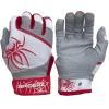 2022 Spiderz PRO Model Batting Gloves: White/Red -Outlet Fielding Gloves Store 2022SpiderzPRO White Red
