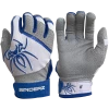 2022 Spiderz PRO Model Batting Gloves: White/Royal Blue -Outlet Fielding Gloves Store 2022SpiderzPRO White RoyalBlue