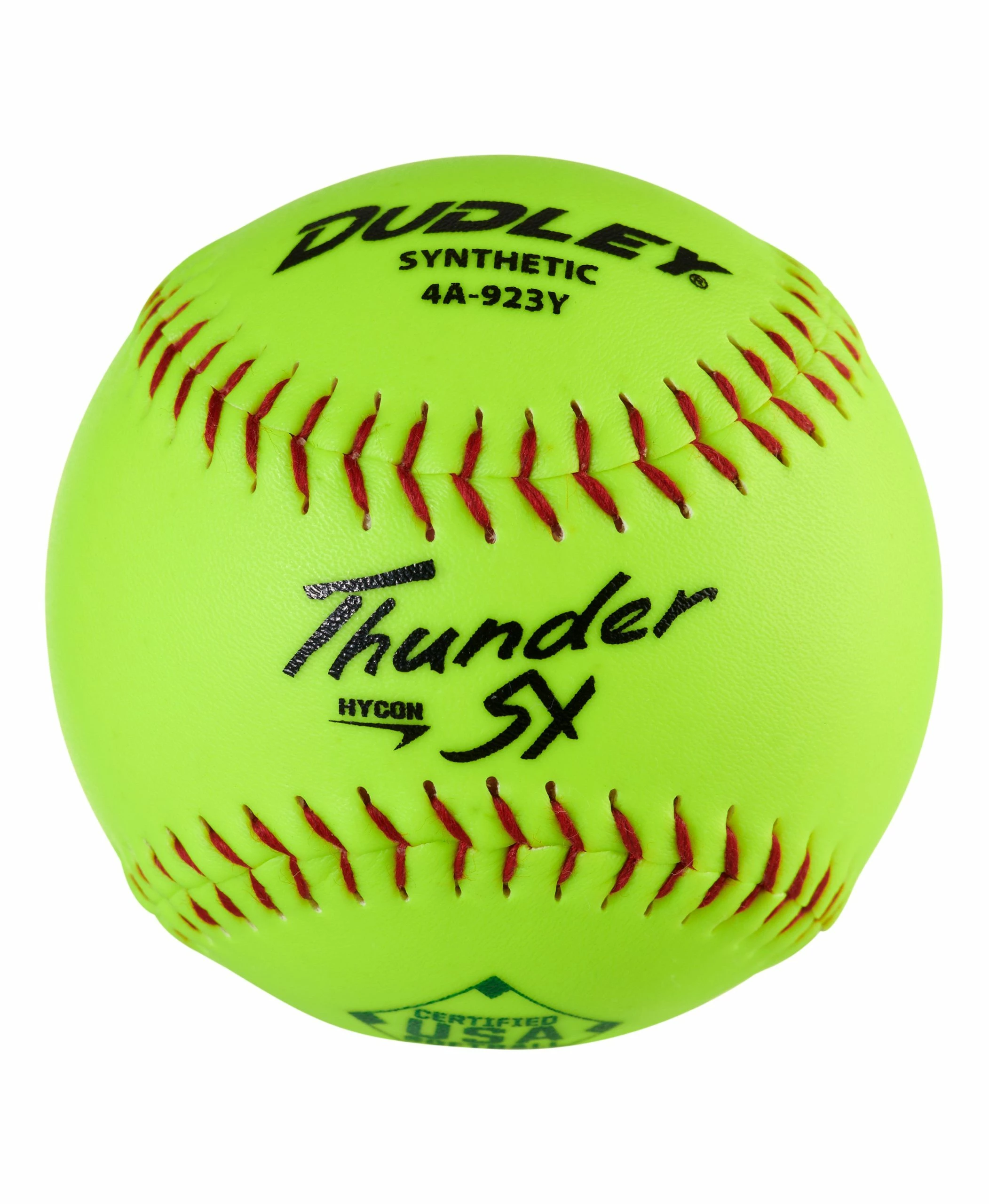 Dudley Thunder SY HYCON 11" USA/ASA Synthetic Slowpitch Softballs (DOZEN): 4A923Y 3 Dudley Thunder SY HYCON 11" USA/ASA Synthetic Slowpitch Softballs (DOZEN): 4A923Y