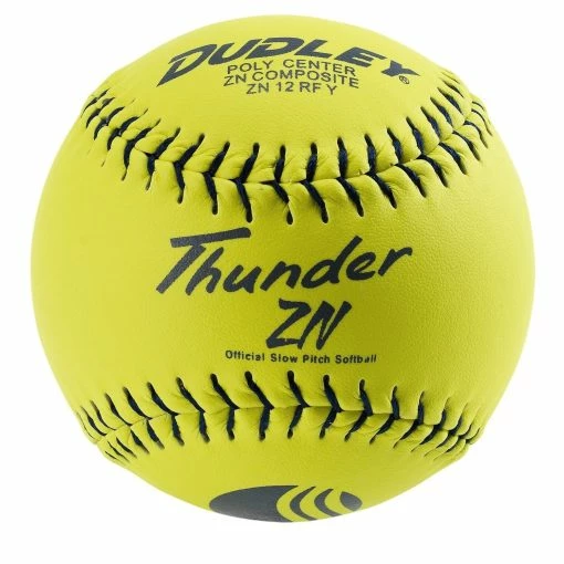 Dudley Thunder ZN 12" STADIUM 47/450 USSSA Slowpitch Softballs (DOZEN): 4U528Y -Outlet Fielding Gloves Store 4U 528Y ThunderZN1