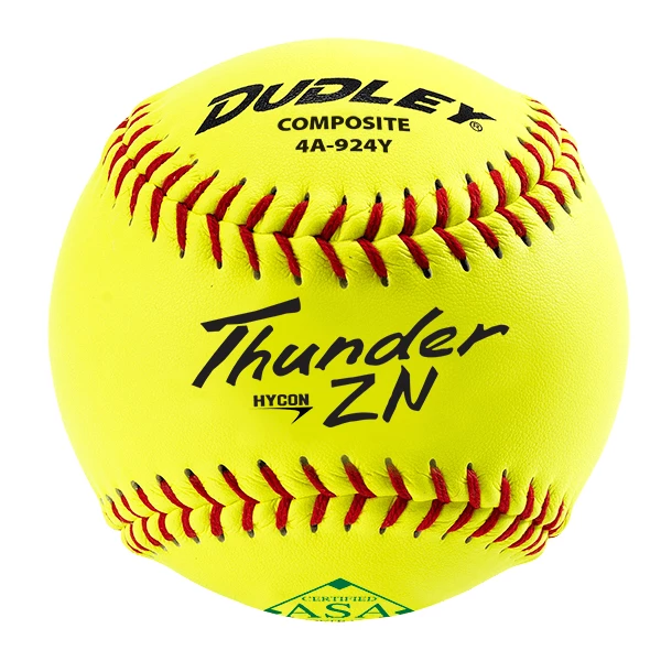 Dudley Thunder ZN HYCON 11" USA/ASA Slowpitch Softballs (DOZEN): 4A924Y 3 Dudley Thunder ZN HYCON 11" USA/ASA Slowpitch Softballs (DOZEN): 4A924Y