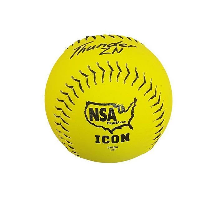 Dudley Thunder ZN HYCON ICON NSA 12" Slowpitch Softballs (DOZEN): 4E199Y 4 Dudley Thunder ZN HYCON ICON NSA 12" Slowpitch Softballs (DOZEN): 4E199Y - Image 2
