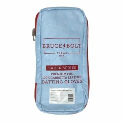 Bruce Bolt PREMIUM PRO BADER Series Short Cuff Batting Gloves: Baby Blue -Outlet Fielding Gloves Store 7