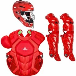 All-Star S7 AXIS (Adult) Solid Catcher's Kit NOCSAE APPROVED: CKCCPRO1XS -Outlet Fielding Gloves Store All StarS7AXIS Adult Catcher sKitNOCSAEAPPROVED CKCCPRO1XScarlett