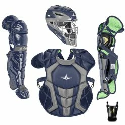 All-Star S7 Axis Elite (Ages 9-12) Catcher's Kit NOCSAE Approved: CKCC912S7X -Outlet Fielding Gloves Store All StarS7AxisElite Ages12 16 Catcher sKitNOCSAEApproved CKCC1216S7XNavy d0b7a4a6 34f2 48da 828e 4e08f7213faf