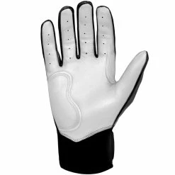 Bruce Bolt PREMIUM PRO Chrome Series Short Cuff Batting Gloves: Black -Outlet Fielding Gloves Store BB SC CHRB3