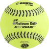 Worth Platinum Dot EXTREME Batting Practice Softballs: BPX12U -Outlet Fielding Gloves Store BPX12U