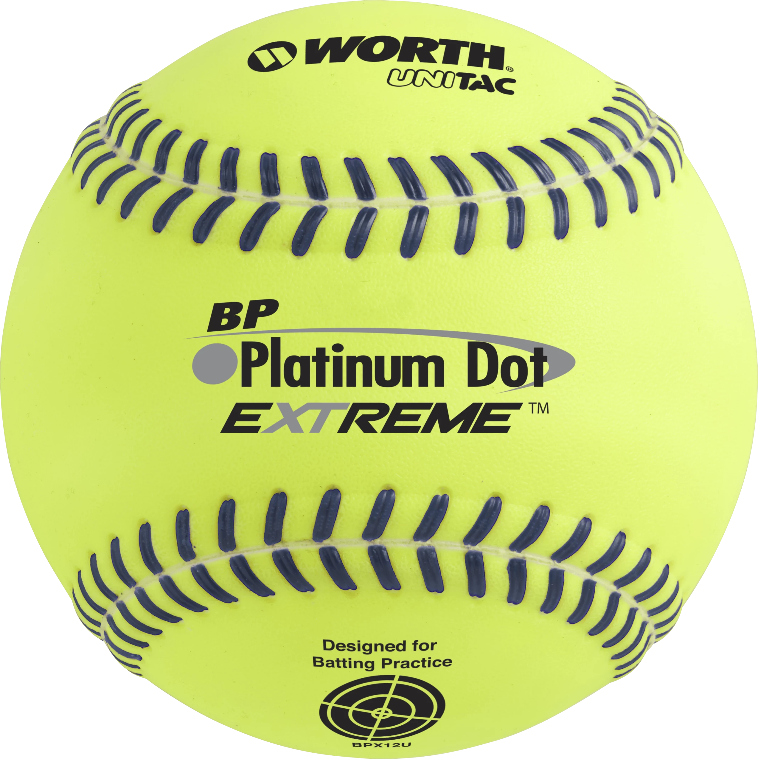 Worth Platinum Dot EXTREME Batting Practice Softballs: BPX12U 3 Worth Platinum Dot EXTREME Batting Practice Softballs: BPX12U