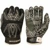 2021 Spiderz HYBRID Batting Gloves: Black/Silver