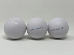 One Dozen (12) SMUSHBALLS The Ultimate Indoor & Outdoor Batting Practice Ball: White