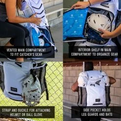 Easton Jen Schro Catcher's Backpack: 8073091 7 Easton Jen Schro Catcher's Backpack: 8073091 -Outlet Fielding Gloves Store Jen Catchers bag tech