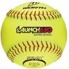 Worth 12" Launch 650 Ultimate Distance Slowpitch Softballs (Dozen): L650Y -Outlet Fielding Gloves Store L650Y
