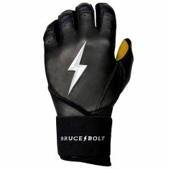 Bruce Bolt PREMIUM PRO Long Cuff Batting Gloves: Black 16 Bruce Bolt PREMIUM PRO Long Cuff Batting Gloves: Black -Outlet Fielding Gloves Store LC BLKG LEFT