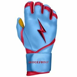 Bruce Bolt PREMIUM PRO BADER Series Long Cuff Batting Gloves: Baby Blue 12 Bruce Bolt PREMIUM PRO BADER Series Long Cuff Batting Gloves: Baby Blue -Outlet Fielding Gloves Store LC HBB RIGHT