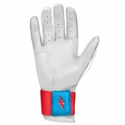 Bruce Bolt PREMIUM PRO BRINSON Series Long Cuff Batting Gloves: White 9 Bruce Bolt PREMIUM PRO BRINSON Series Long Cuff Batting Gloves: White -Outlet Fielding Gloves Store LC LBW PALM
