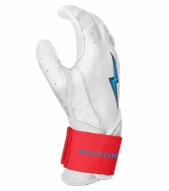 Bruce Bolt PREMIUM PRO BRINSON Series Long Cuff Batting Gloves: White 11 Bruce Bolt PREMIUM PRO BRINSON Series Long Cuff Batting Gloves: White -Outlet Fielding Gloves Store LC LBW SIDE