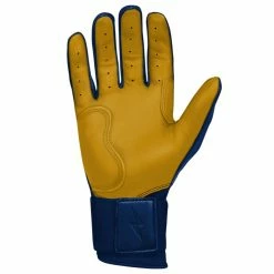 Bruce Bolt PREMIUM PRO Long Cuff Batting Gloves: Navy -Outlet Fielding Gloves Store LC NVYG PALM