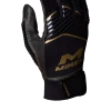 Miken Softball MK7X Adult Black And Gold Batting Gloves: MBGGLD-BLK -Outlet Fielding Gloves Store MBGGLDblack1