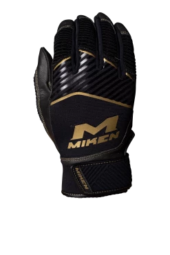 Miken Softball MK7X Adult Black And Gold Batting Gloves: MBGGLD-BLK 7 Miken Softball MK7X Adult Black And Gold Batting Gloves: MBGGLD-BLK -Outlet Fielding Gloves Store MBGGLDblack3
