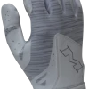 2018 Miken Pro White And Grey Batting Gloves: MBGL18-WHT -Outlet Fielding Gloves Store MBGL18 White 1