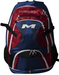 Miken Baseball And Softball Backpack: MKBG18-BP -Outlet Fielding Gloves Store MKBG18 BP RWB