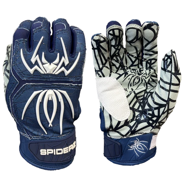 2023 Spiderz HYBRID Batting Gloves: Navy/White 3 2023 Spiderz HYBRID Batting Gloves: Navy/White