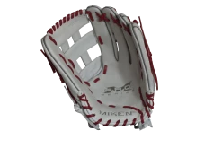 Miken Pro Series 13.5" Slow Pitch Fielding Glove - White/Scarlet: PRO135WS 8 Miken Pro Series 13.5" Slow Pitch Fielding Glove - White/Scarlet: PRO135WS -Outlet Fielding Gloves Store PRO135WS FRONT