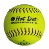 Worth 12" ASA Hot Dot Slowpitch Softballs (Dozen): AHD12CY -Outlet Fielding Gloves Store PROCOMP