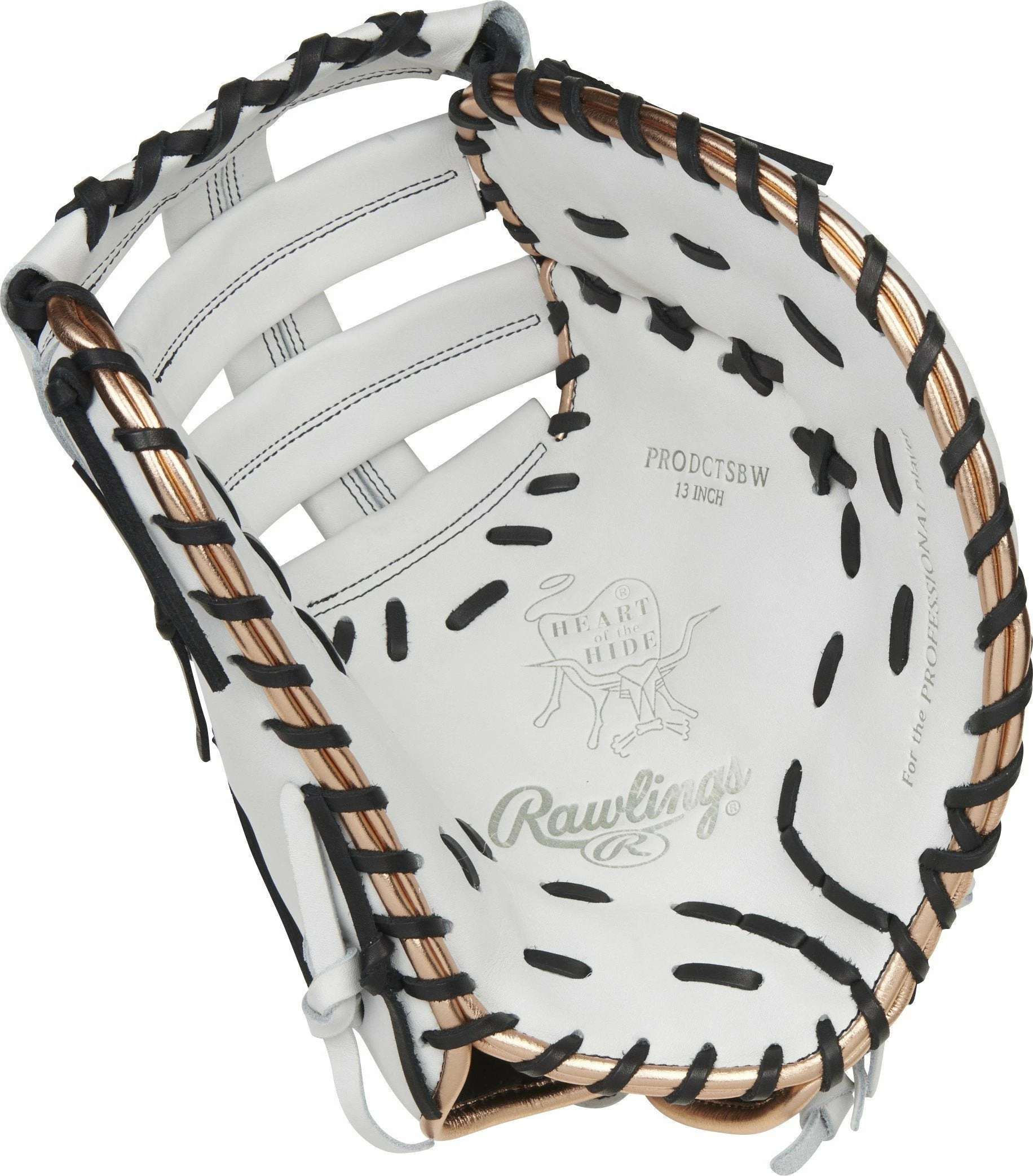 Rawlings Heart Of The Hide 12.5" Fastpitch Softball First Base Mitt: PRODCTSBW 4 Rawlings Heart Of The Hide 12.5" Fastpitch Softball First Base Mitt: PRODCTSBW - Image 2