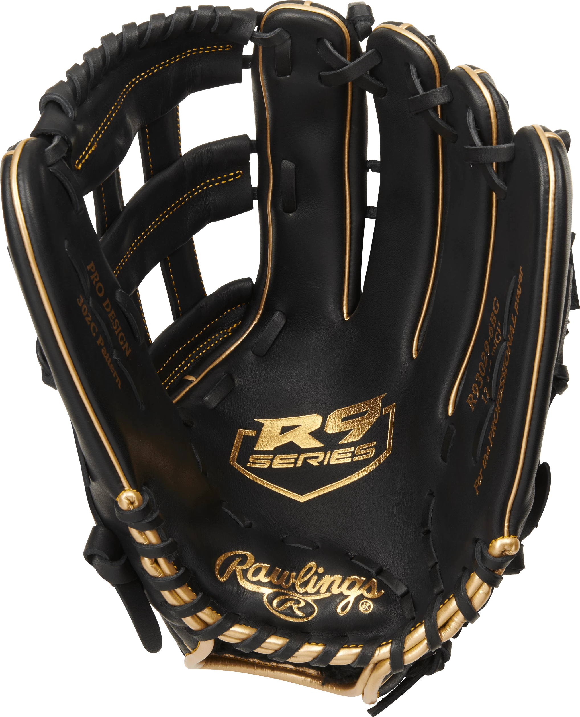 Rawlings R9 12.75" Outfield Baseball Glove: R93029-6BG 4 Rawlings R9 12.75" Outfield Baseball Glove: R93029-6BG - Image 2