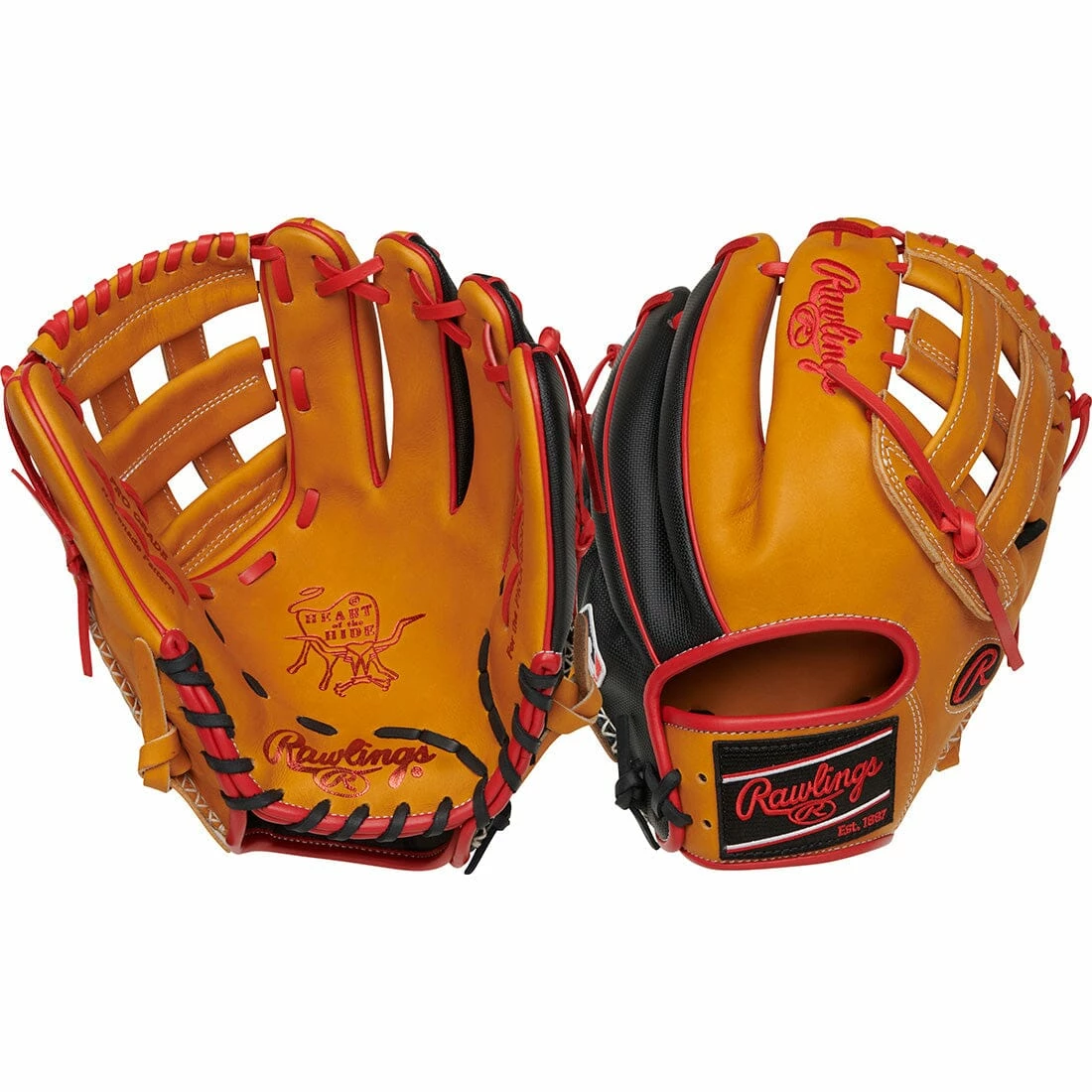 2023 Rawlings Heart Of The Hide ColorSync 7.0 12" Infield Baseball Glove: RPRONA28TSS 5 2023 Rawlings Heart Of The Hide ColorSync 7.0 12" Infield Baseball Glove: RPRONA28TSS - Image 3