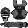 Rawlings Youth Black/Graphite VELO 2.0 Catcher's Gear Box Set: CSV2Y-B/GPH -Outlet Fielding Gloves Store RawlingsAdultVelo2.0Catcher sSetCSV2Y B GPH