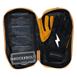 Bruce Bolt PREMIUM PRO Short Cuff Batting Gloves: Black 17 Bruce Bolt PREMIUM PRO Short Cuff Batting Gloves: Black -Outlet Fielding Gloves Store SC BLKG BAG2