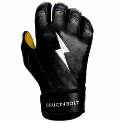 Bruce Bolt PREMIUM PRO Short Cuff Batting Gloves: Black 21 Bruce Bolt PREMIUM PRO Short Cuff Batting Gloves: Black -Outlet Fielding Gloves Store SC BLKG RIGHT