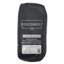 Bruce Bolt PREMIUM PRO Chrome Series Short Cuff Batting Gloves: White 13 Bruce Bolt PREMIUM PRO Chrome Series Short Cuff Batting Gloves: White -Outlet Fielding Gloves Store SC CHRW BAG
