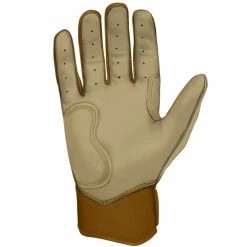 Bruce Bolt PREMIUM PRO Gold Series Batting Gloves: Short Cuff -Outlet Fielding Gloves Store SC GLD PALM