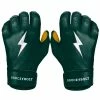 Bruce Bolt PREMIUM PRO Short Cuff Batting Gloves: GREEN -Outlet Fielding Gloves Store SC GRNG HERO