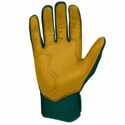Bruce Bolt PREMIUM PRO Short Cuff Batting Gloves: GREEN -Outlet Fielding Gloves Store SC GRNG PALM