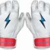 Bruce Bolt PREMIUM PRO BRINSON Series Short Cuff Batting Gloves: White 1 Bruce Bolt PREMIUM PRO BRINSON Series Short Cuff Batting Gloves: White -Outlet Fielding Gloves Store SC LBW HERO