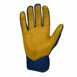 Bruce Bolt PREMIUM PRO Short Cuff Batting Gloves: Navy -Outlet Fielding Gloves Store SC NVYG PALM