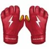 Bruce Bolt PREMIUM PRO Short Cuff Batting Gloves: Red 2 Bruce Bolt PREMIUM PRO Short Cuff Batting Gloves: Red -Outlet Fielding Gloves Store SC REDG HERO
