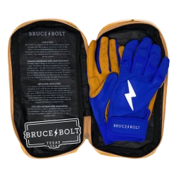 Bruce Bolt PREMIUM PRO Short Cuff Batting Gloves: Royal 17 Bruce Bolt PREMIUM PRO Short Cuff Batting Gloves: Royal -Outlet Fielding Gloves Store SC ROYG BAG2