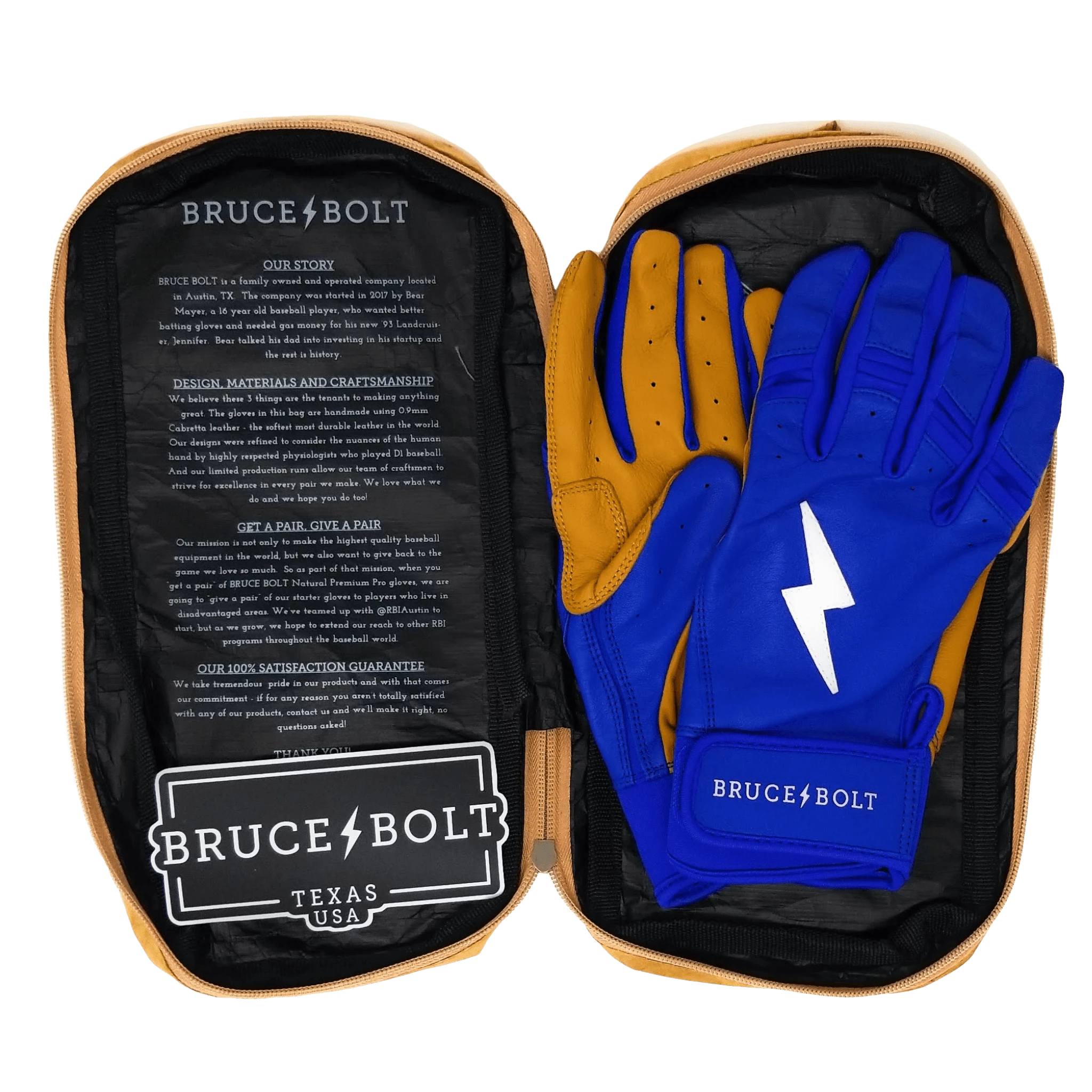 Bruce Bolt PREMIUM PRO Short Cuff Batting Gloves: Royal 8 Bruce Bolt PREMIUM PRO Short Cuff Batting Gloves: Royal - Image 6