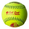 Worth 12" Classic Plus USSSA Hot Dot Slowpitch Softballs (Dozen): UHD12SY -Outlet Fielding Gloves Store UHD12SY