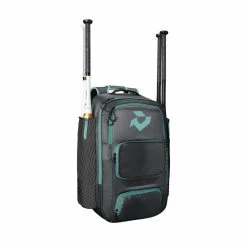 2022 DeMarini Spectre Baseball And Softball Backpack: WB57176 -Outlet Fielding Gloves Store WB5717602 1 Spectre Backpack Grey Mint.png.cq5dam.web .1200.1200
